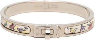 Herm&egrave;s Pre-owned Hermes Narrow Enamel Mini Clic Kelly Flagship Bracelet Ladies HJI472JNYOUFCX2L