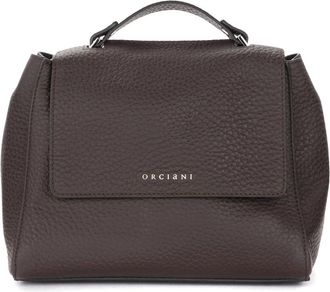 Orciani Sveva Soft Small - Dames - Handtassen - Bruin - ONE Size - Leer - Tassen