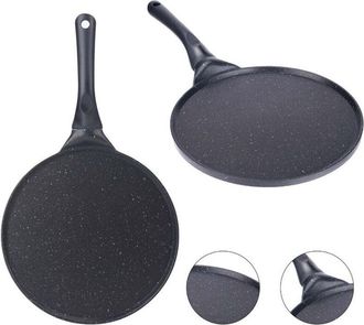 Trade Shop Trade Shop - Non-stick Pan Round Smooth Plate For Black Crepes Cooking Accessories 624388