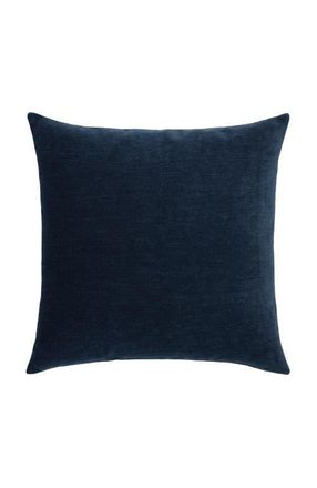 Elaine Smith Luxe Velour Plush Chenille Indoor & Outdoor Woven Accent Pillow in Indigo at Nordstrom, Size 20X20