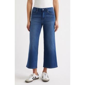 1822 Denim Better Butter High Waist Crop Wide Leg Jeans in Radley at Nordstrom, Size 31