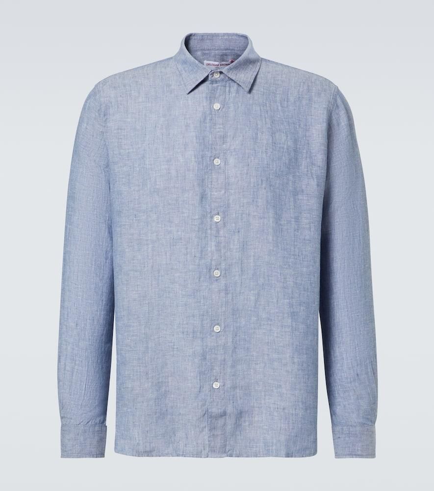 Tシャツ・カットソー TINTORIA MATTEI SS25 GURU NECK LINEN SHIRT (X66TNC UA1) Tintoria Mattei Guru Neck Linen Shirt Clothing – BALTINI