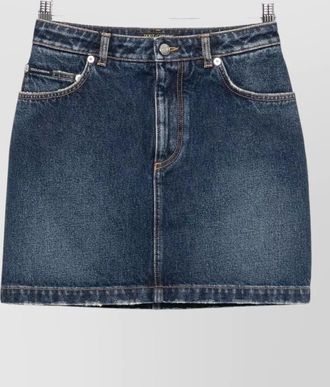 Dolce & Gabbana denim knee-length skirt
