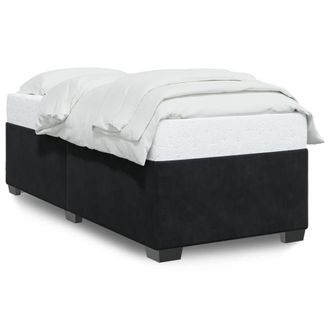 Berkfield Home Bed Frame without Mattress Black 90x190 cm Single Velvet