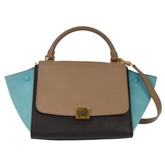 Celine Tricolor Trapeze Bag Leather Multicolour Leather Handbag (Pre-Owned)