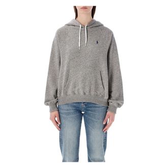 Polo Ralph Lauren Classic Hoodie - Dames - Hoodies - Grijs - L - Katoen - Hoodies & sweatvesten