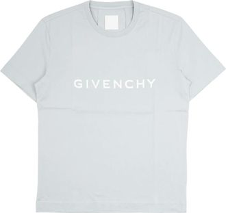 Givenchy T-Shirts, male, Blue, Size: XL Slim Fit Logo T-Shirt