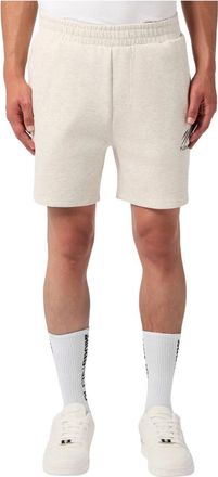 Plein Sport Pique Jogging Shorts Icon - Heren - Tenniskleding - Wit - S - Katoen - Fitness
