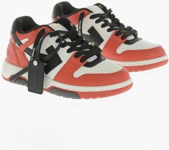 Off-white Low Sneakers OUT OF OFFICE in Leather with Contrasting Detai size 46