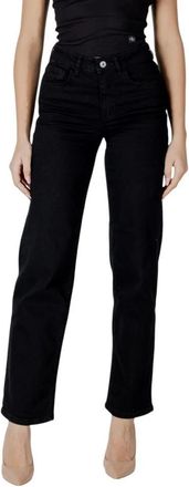 Ichi Ihtwiggy Straight Jeans - Dames - Regular Fit Jeans - Zwart - W26 L32 - Katoen - Jeans