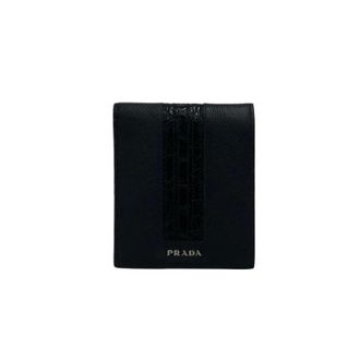 Prada Pre-owned Wallets, male, Black, Size: ONE SIZE Pre-owned Saffiano Leather Wallet