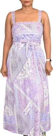 Shelli Segal Paisley Patchwork Print Dress In Purple Multi