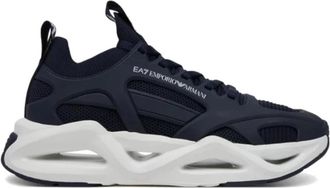 Emporio Armani Blauwe Lage Top Sneakers X8X174Xk 377U547 - Heren - Sneakers - Blauw - 41 EU - Schoenen