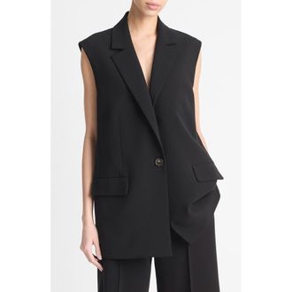 Vince Sleeveless Blazer in Black at Nordstrom Rack, Size 4