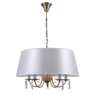 Netlighting Solana Classic 5 Light Multi Arm Pendant Ceiling Light E14 in Brown