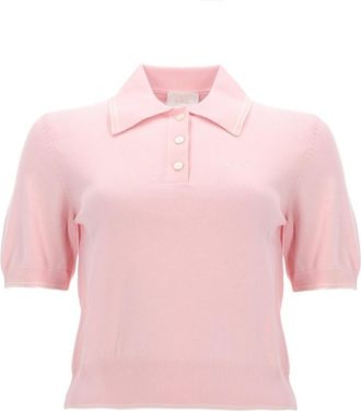 A.P.C. Light Pink Solid Shirt Collar Polo