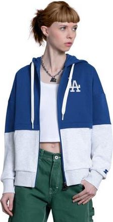 Starter Womens Starter Royal/Heather Gray Los Angeles Dodgers Wishbone Full-Zip Hoodie at Nordstrom, Size X-Large
