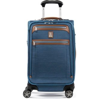 Travelpro Platinum Elite Softside Expandable Carry-On 21-Inch Luggage in Coastal Blue at Nordstrom