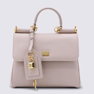 Dolce & Gabbana Dolce & Gabbana Nude Leather My Sicily Medium Top Handle Bag