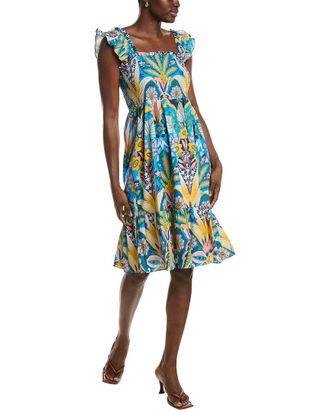 Nanette Lepore Smocked Midi Dress