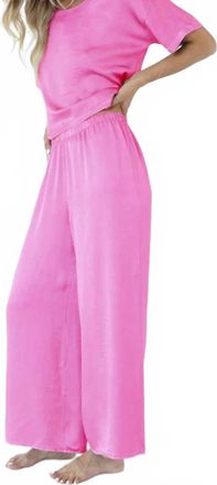 Pj Harlow Mo Crop Pants In Hot Pink