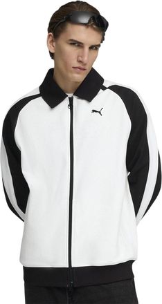 Puma T7-trainingsjack voor heren (Wit, Zwart)