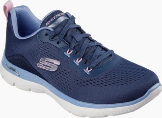 Skechers Womens Skechers Arch Fit Summits Polyester Womens Navy/Light Blue Trainers - Size: 7