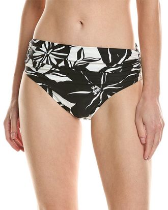 Carmen Marc Valvo Eco Resort Peppercorn Ruched Bottom