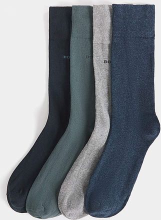 HUGO BOSS 4 Pack Logo Gift Box Socks - Multi