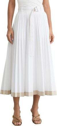 Reiss Allora Pleated Skirt in Ivory at Nordstrom, Size 14 Us
