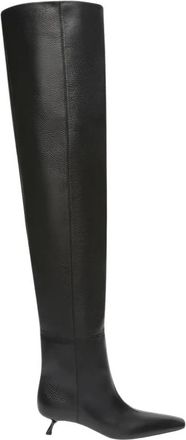 Sportmax Baschi Over-knee Laarzen - Dames - Over de knie laarzen - Zwart - 38 EU - Schoenen