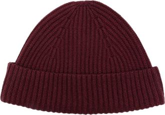 Joseph ribbed beanie - women - Cashmere/Wool/Silk - One Size - Red
