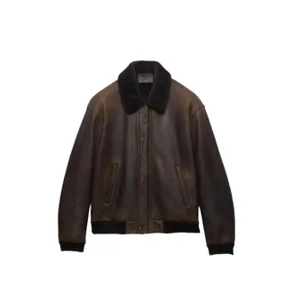 Prada Shearling Bomber Jacket