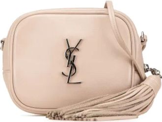 Saint Laurent Pre-owned Cross Body Bags, female, Brown, Size: ONE SIZE Pre-owned Leather crossbody-bags