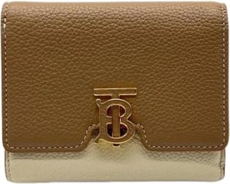Burberry Pre-owned Tri-fold Wallet - Dames - Vintage Accessoires - Bruin - ONE Size - Leer - Vintage