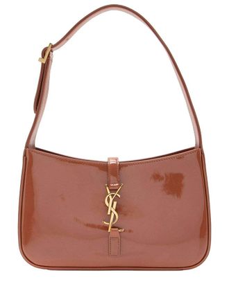 Saint Laurent Patent Monogram Le 5 A 7 Hobo (Authentic Pre-Loved)