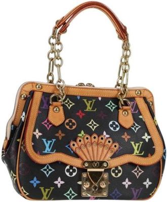 Louis Vuitton Tweedehands Canvas handtassen - Dames - Vintage Handtas - Zwart - ONE Size - Leer - Vintage