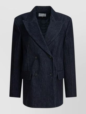 Sportmax cotton oversized double-breasted coat