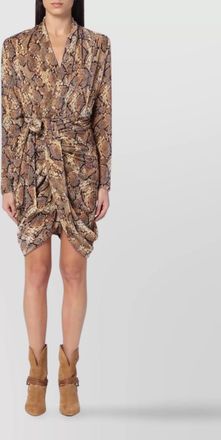 Isabel Marant snake print wrap dress