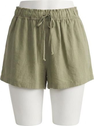 Z Supply Perfect Linen Shorts In Avocado