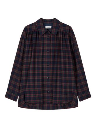 TOMBOY checkered-pattern blouse - women - Cotton/Polyester - OS - Blue
