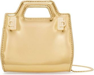 Ferragamo Salvatore Ferragamo Wanda Micro Metallic Shoulder Bag
