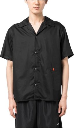 True Tribe Floral-Embroidered Shirt with Notched Lapels