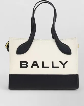 Bally pennant mini leather tote bag