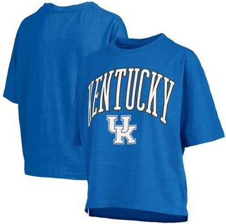 Pressbox Womens Pressbox Royal Kentucky Wildcats Nelson Arch Over Logo Waist Length Oversized Slub T-Shirt at Nordstrom, Size X-Large