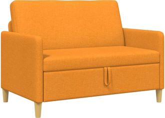 vidaXL Sof&aacute; Con Almacenamiento Amarillo Oscuro 122 X 78 X 87 Cm Vidaxl