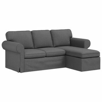 vidaXL Divano Grigio Scuro 195 X 138 X 80 Cm Tessuto Vidaxl