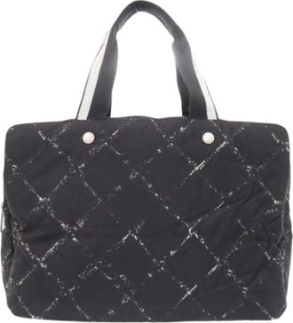 Chanel Pre-owned Boston Bag - Dames - Vintage Shopper - Zwart - ONE Size - Nylon - Vintage