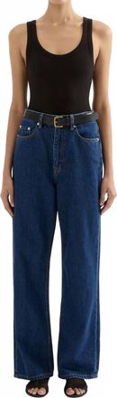 Nude Lucy Organic Relaxed Leg Jeans In Force Blue