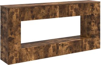 vidaXL Mesa Consola Roble Ahumado 155 X 29 X 74 Cm Vidaxl